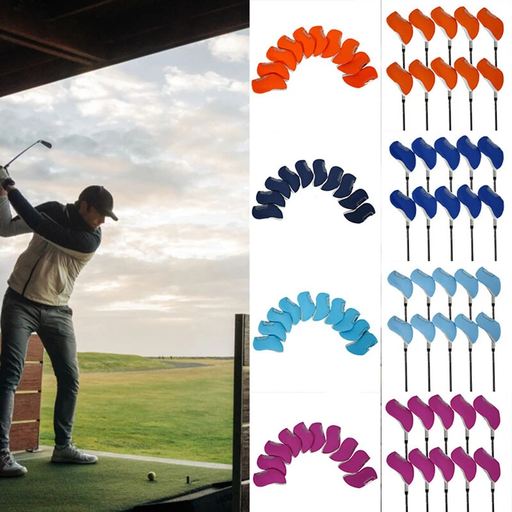 Heels - Clear Visible Head Covers 10Pcs Golf
