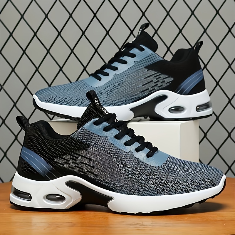 Men Breathable Flying Woven Me - Shock Absorbing Gym Trainers 评论和价格