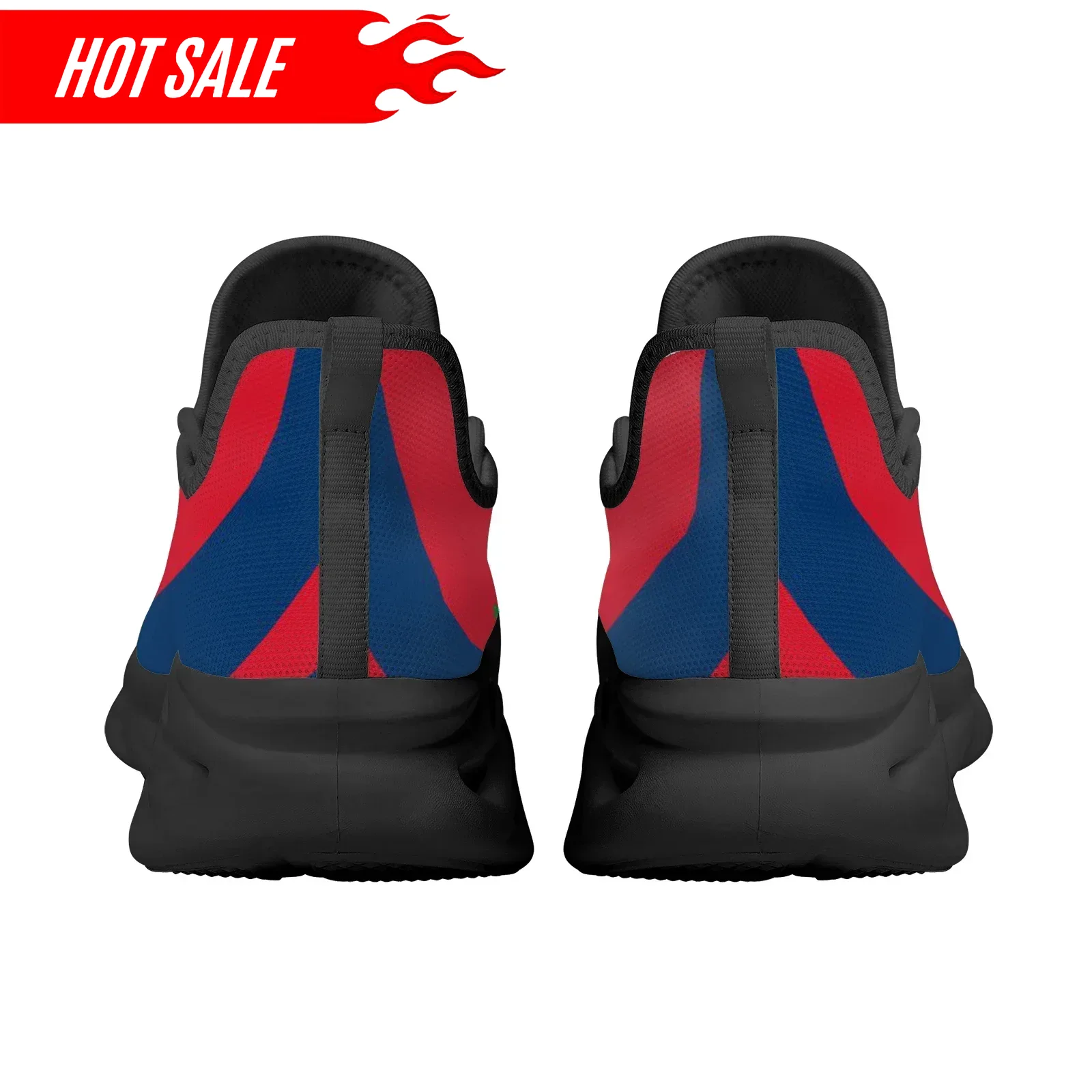 Hot Dominican Flag National Em - Knit Fabric Lace Up Sneakers 评论和价格