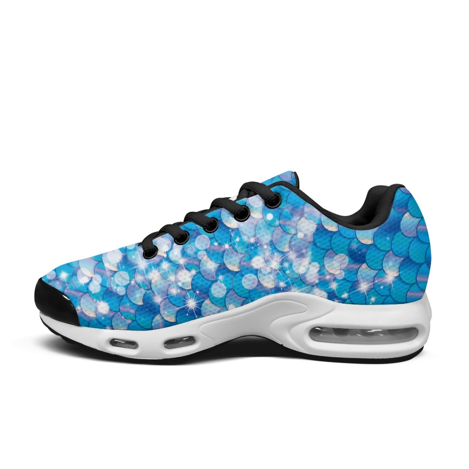 PENSTROLL Mermaid Scale Print  - Air Cushion Jogger Shoes Men 评论和价格