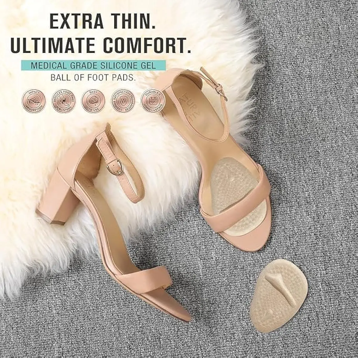 2 Sets Heel Pads, Ball of Foot - Women'S Shoes 评论和价格
